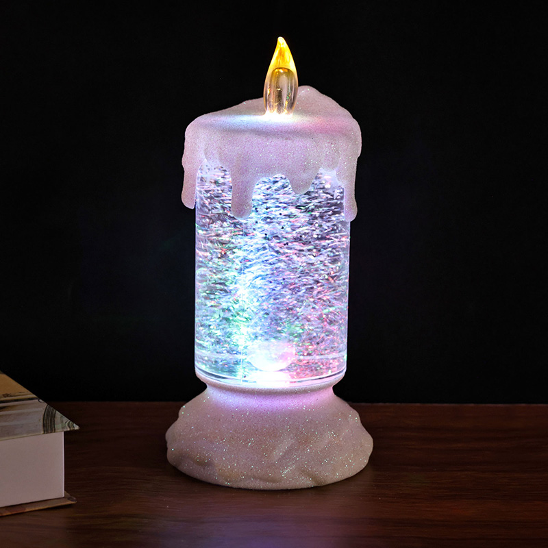 Vela Night Light com Glitter Liquid