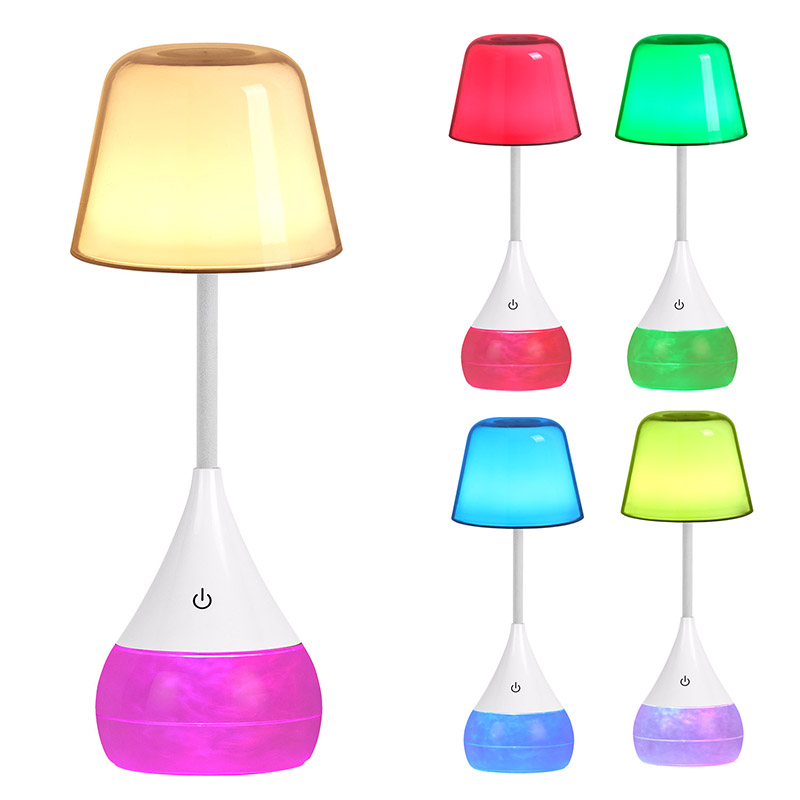 Elegância e inovação luminária de mesa LED com forma RGB