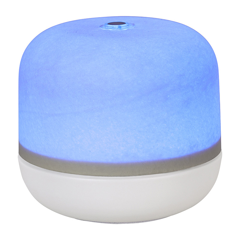 Luz noturna LED inspirada na superfície lunar