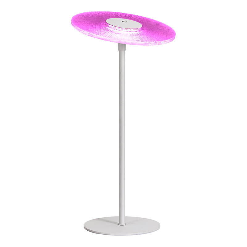 Candeeiro de mesa LED moderno com abajur RGB
