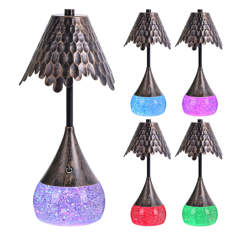 Lâmpada de mesa LED de retor