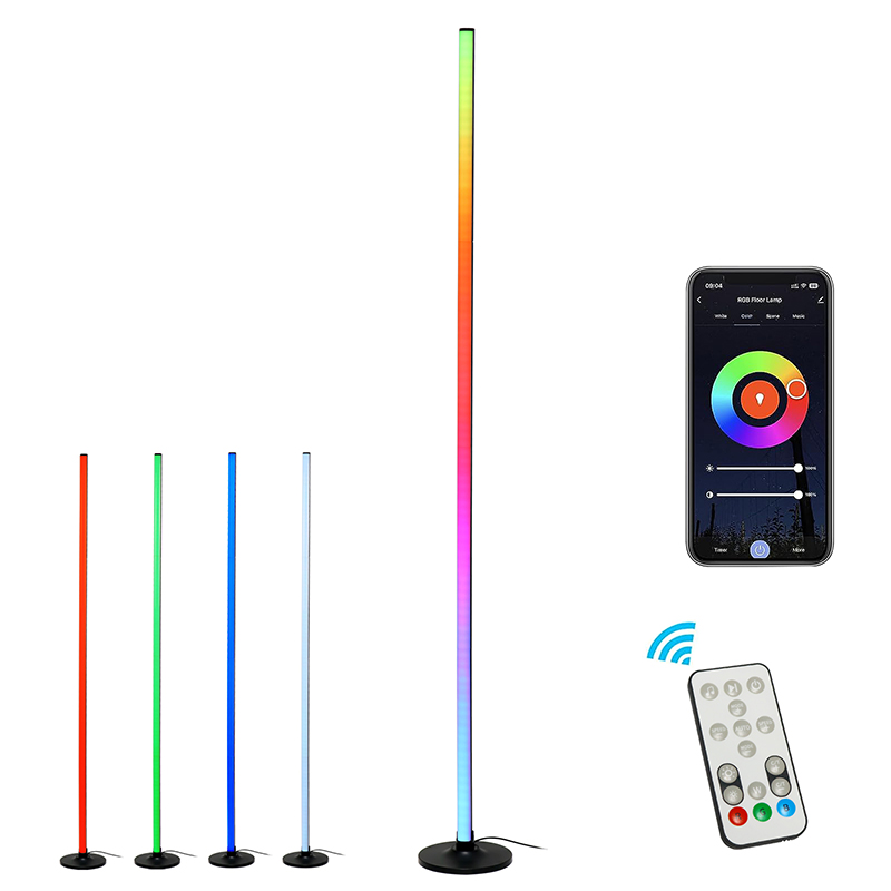 Candeeiro de pé RGB com mudança de música