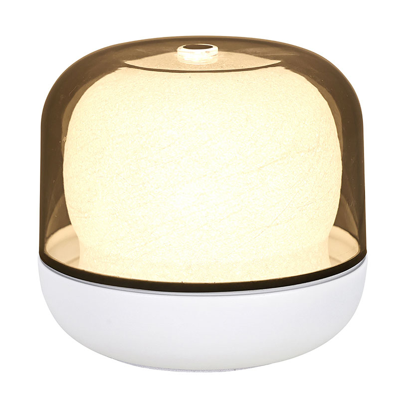 a elegante lâmpada de mesa LED RGB em espiral