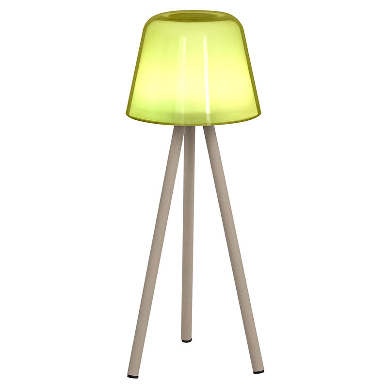 Lâmpada de mesa LED de tripé com tom de cogumelos RGB